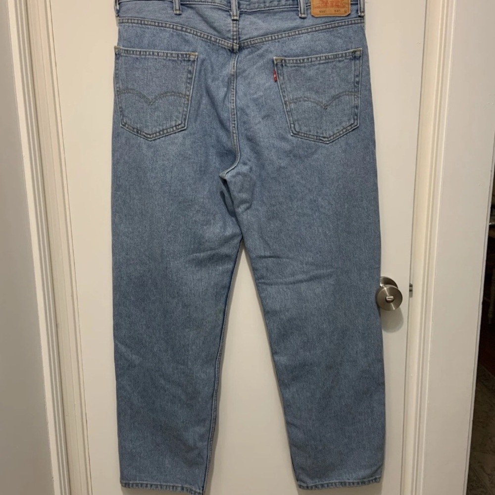 Levi's 550 Men's Relaxed Fit Jeans Stonewash Blue Size 40x32